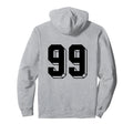 Number 99 Backside 80S 90S Team Hoodie - Streetwear Style for Adults
