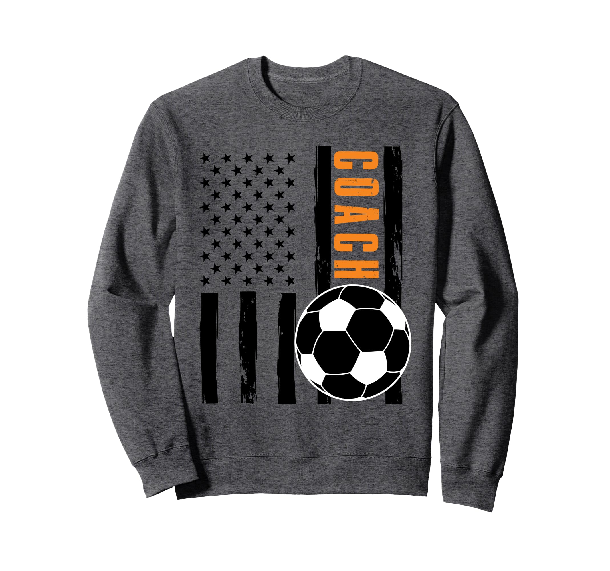 Usa Flag Soccer Coach Funny Soccer Sweatshirt - Fun Novelty Design Unisex