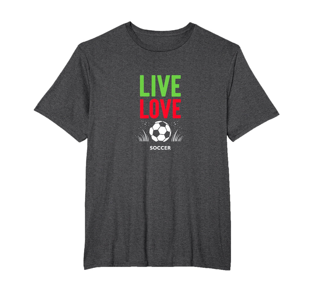 Live Love Soccer Inspiring Sports Fan Gift T-Shirt - Trendy Graphic Unisex
