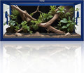 50 Gallon Bearded Dragon Tank, Reptile Enclosure for Easy Maintenance, Front Opening Reptile Tank with Top Screen Ventilation & Glass Sliding Door 36''x18''x18''