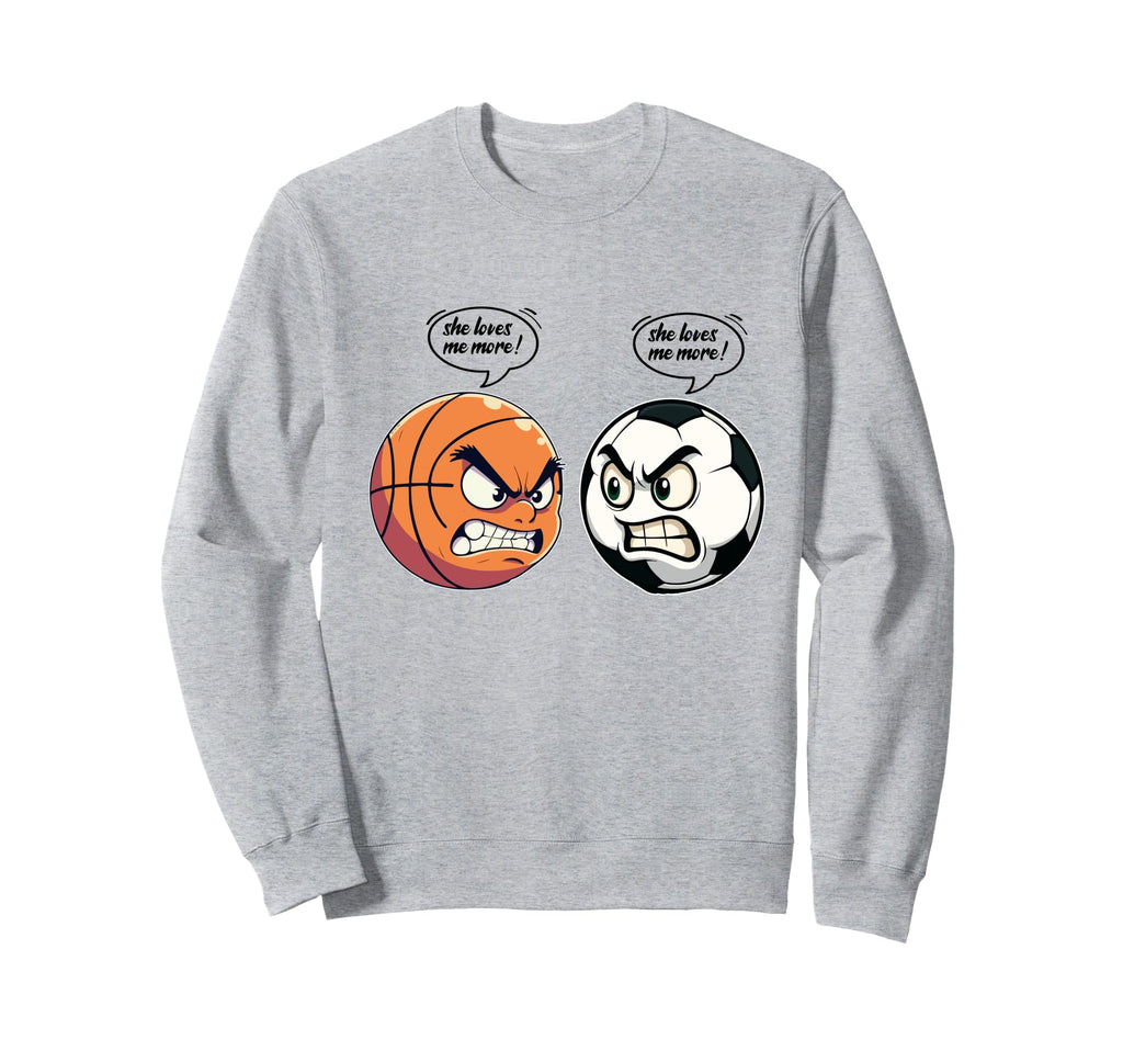 Funny Soccer Basketball Daughter Sweatshirt - Casual Everyday Wear Unisex