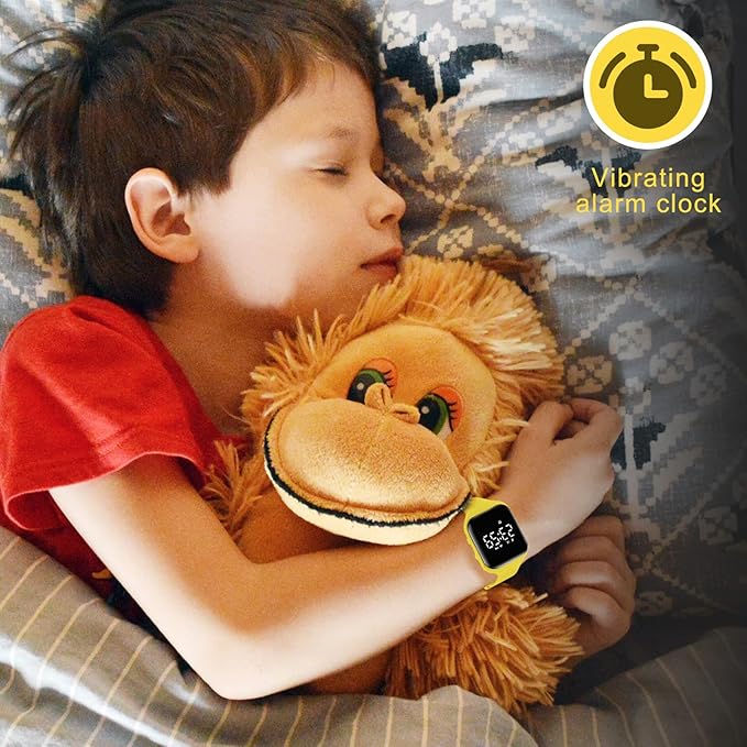 Kids Watches for Girls Boys Digital Sport Watch with Step Counter Pedometer Vibration Alarm Clock, No App Waterproof Fitness Tracker Kids Watch Boys Girls Teens Students Ages 5-16