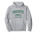 Binghamton New York Ny Athletic Sports Hoodie - Trendy Graphic for Adults
