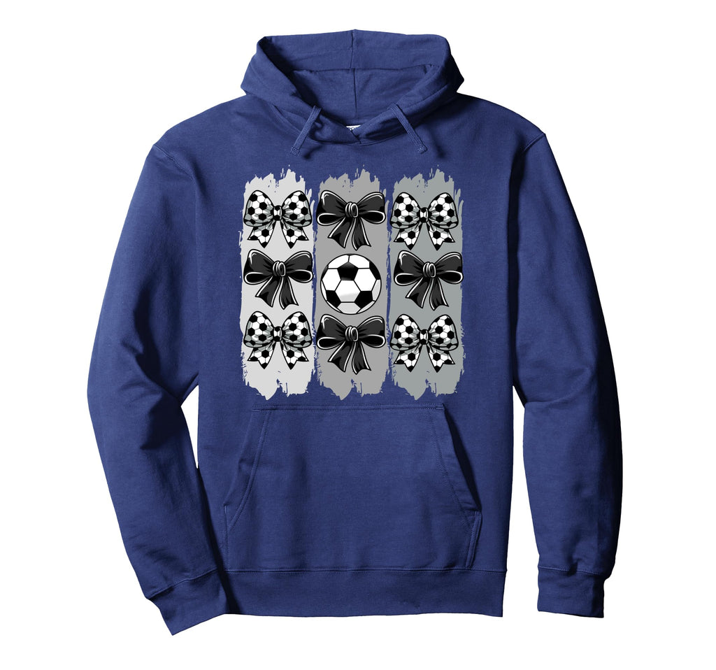 Soccer Coquette Bow Soccer Ball Soccer Hoodie - Custom Art Print Unisex