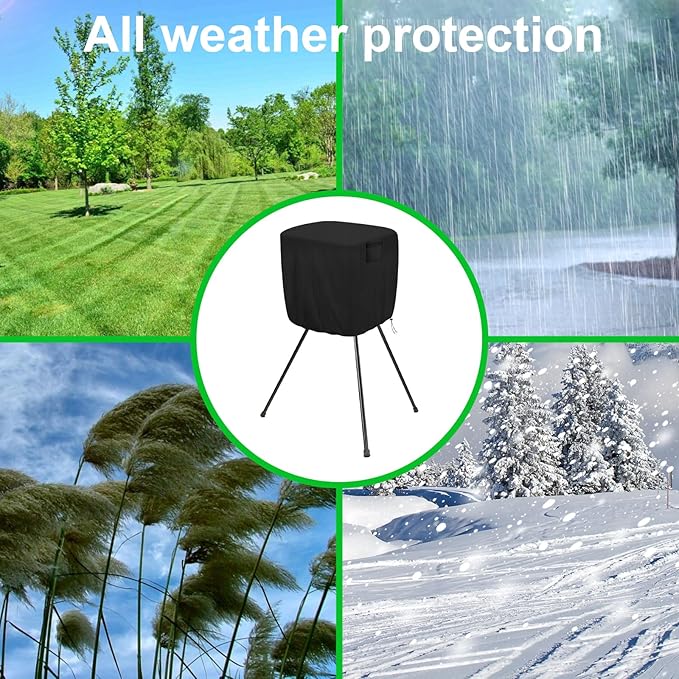 Pitching Machines Cover, Heavy Duty 600D Durable Waterproof Dustproof Cover, Universal Fit for Most Softball/Baseball Machines, All-Weather Indoor/Outdoor Protection( 23.6 X 23.6 X 31.5",Covers Only)