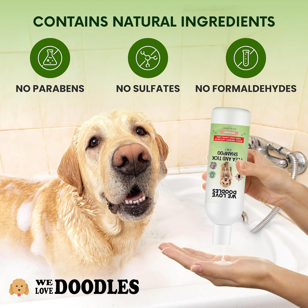 Flea and Tick Dog Shampoo 8 oz
