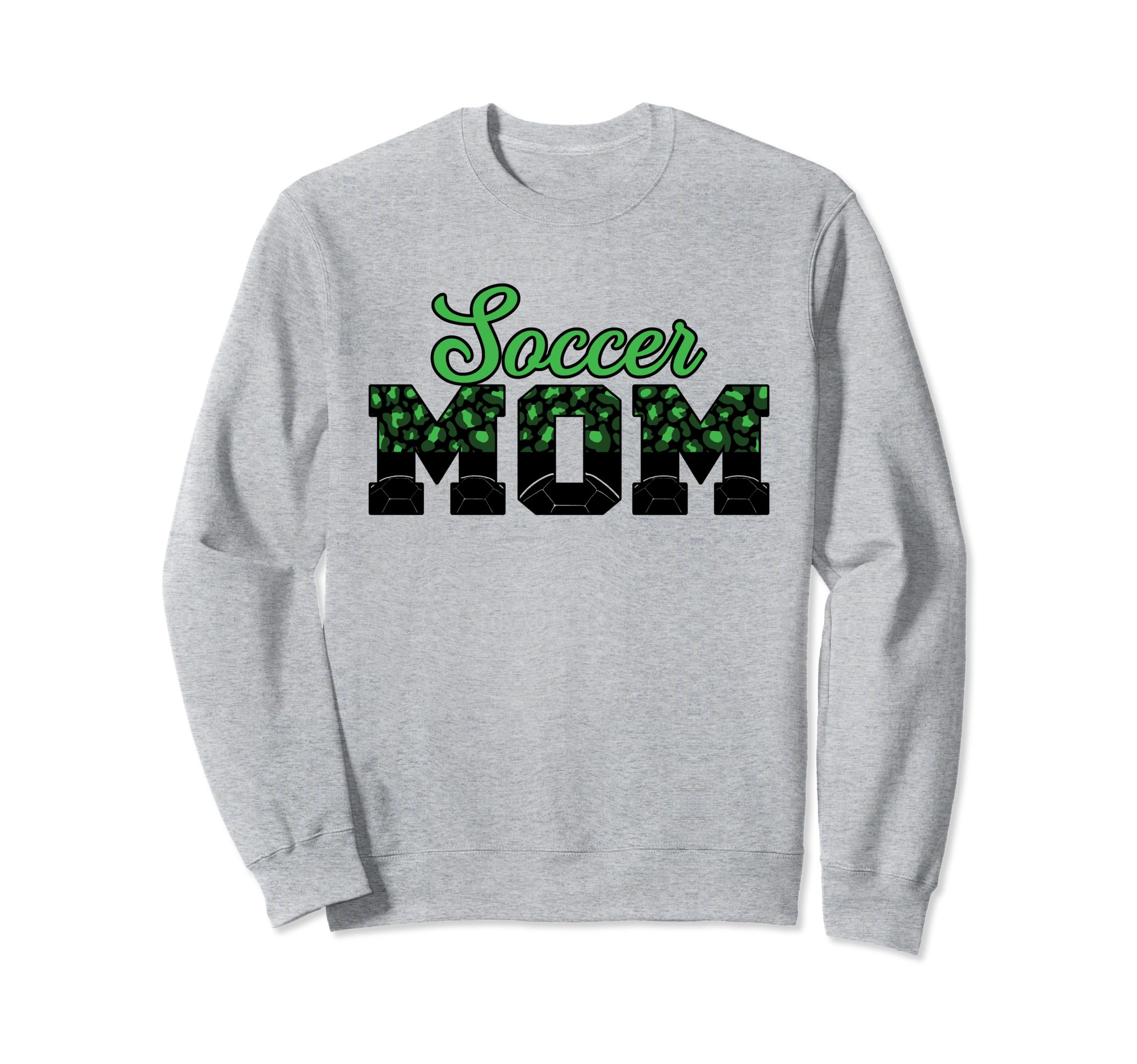 Soccer Mom Leopard Sweatshirt - Custom Art Print for Adults