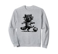 Raccoon Playing Soccer Funny Sports Sweatshirt - Novelty Apparel Men Women