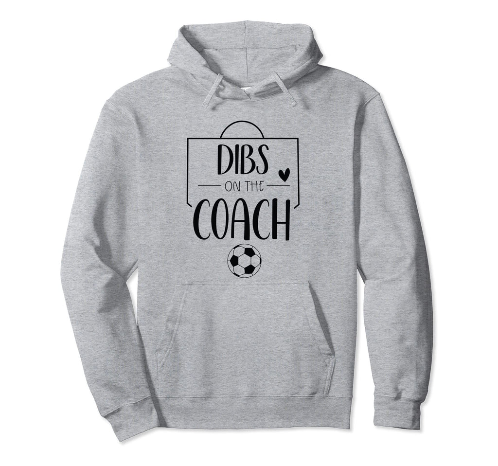 Funny Dibs Coach Soccer Ball Wife Coaching Hoodie - Unique Graphic Unisex