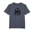 Soccer Coach Soccer Is Life Rest Is T-Shirt - Minimalist Print for Adults