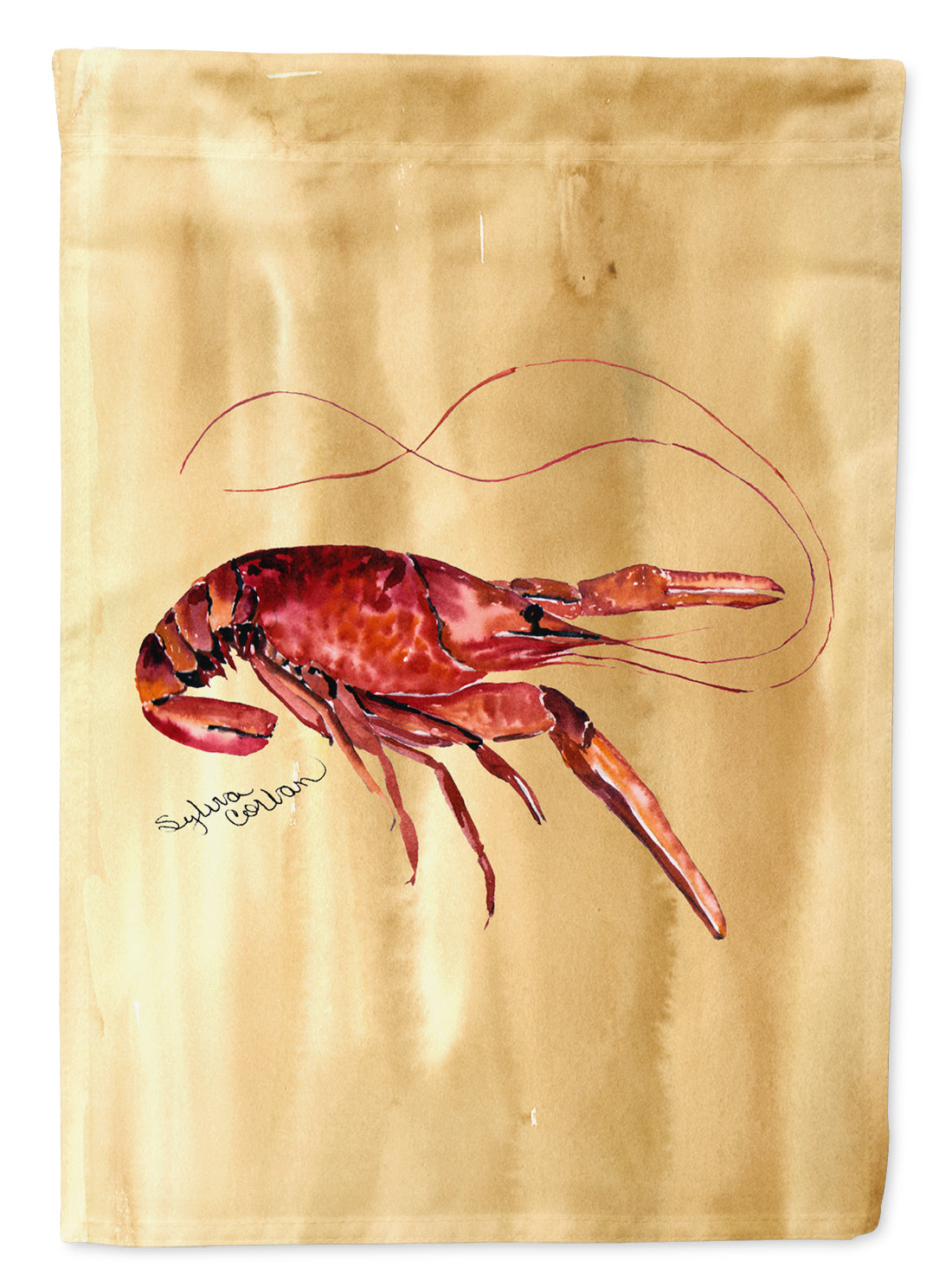 Sandy Beach Crawfish Garden Flag Mailbox Decorative Yard Banner Outside Patio Artwork for Flower Beds, Garden Size, Multicolor