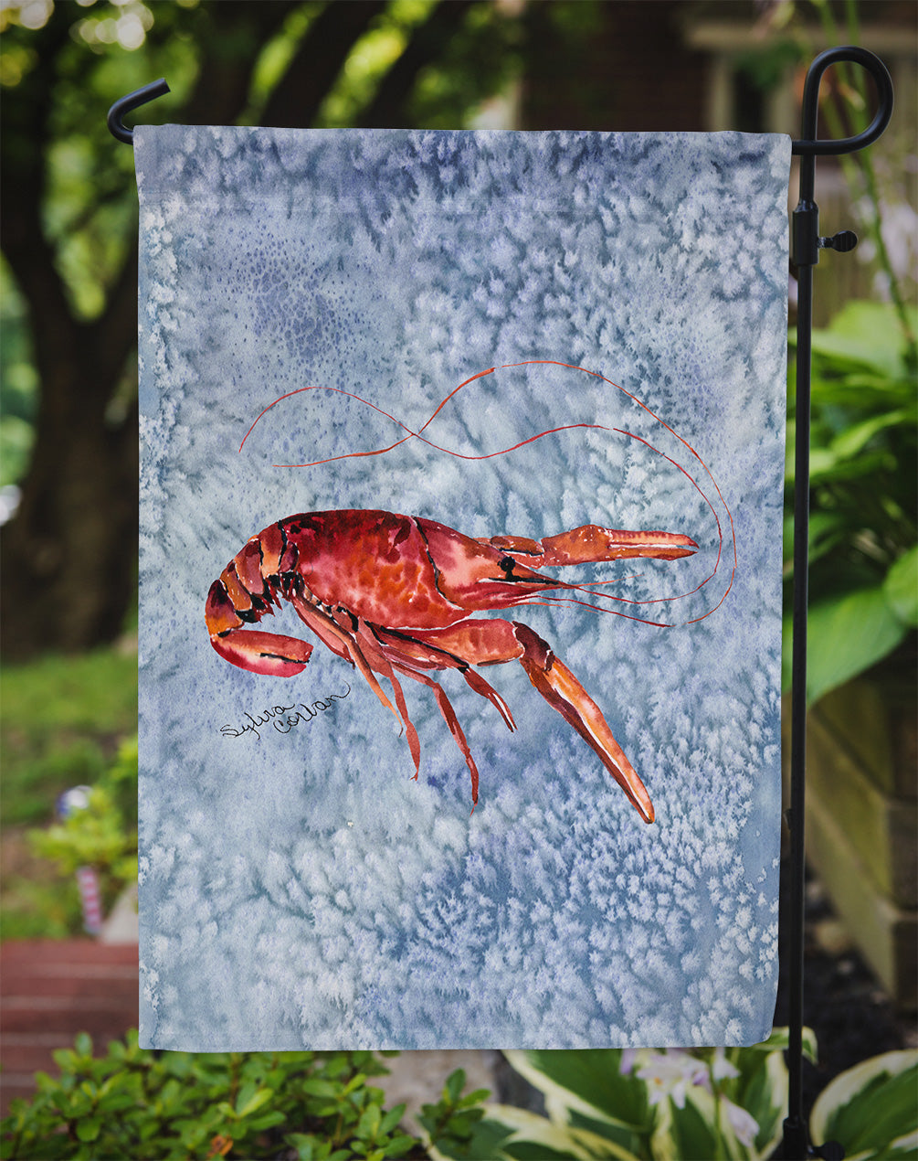 Crawfish Garden Flag Mailbox Decorative Yard Banner Outside Patio Artwork for Flower Beds, Garden Size, Multicolor
