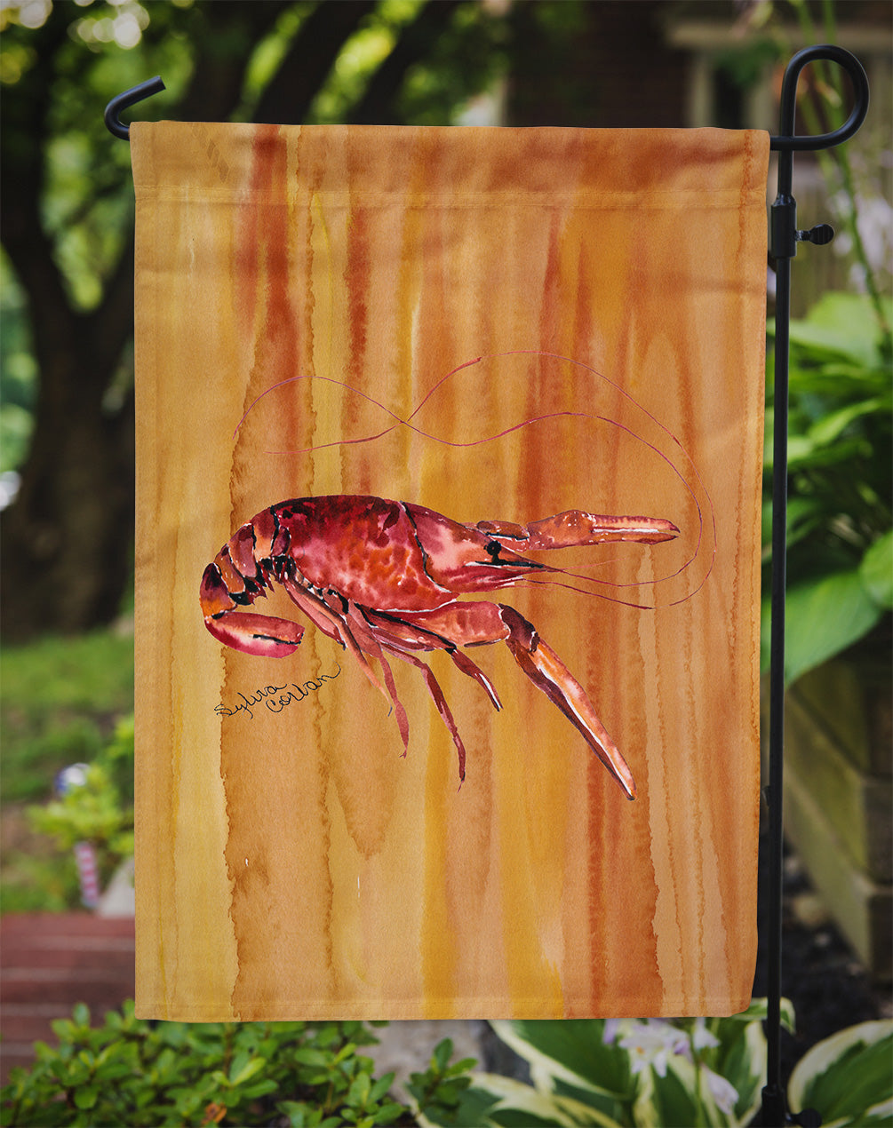 Crawfish Hot and Spicy Garden Flag Mailbox Decorative Yard Banner Outside Patio Artwork for Flower Beds, Garden Size, Multicolor