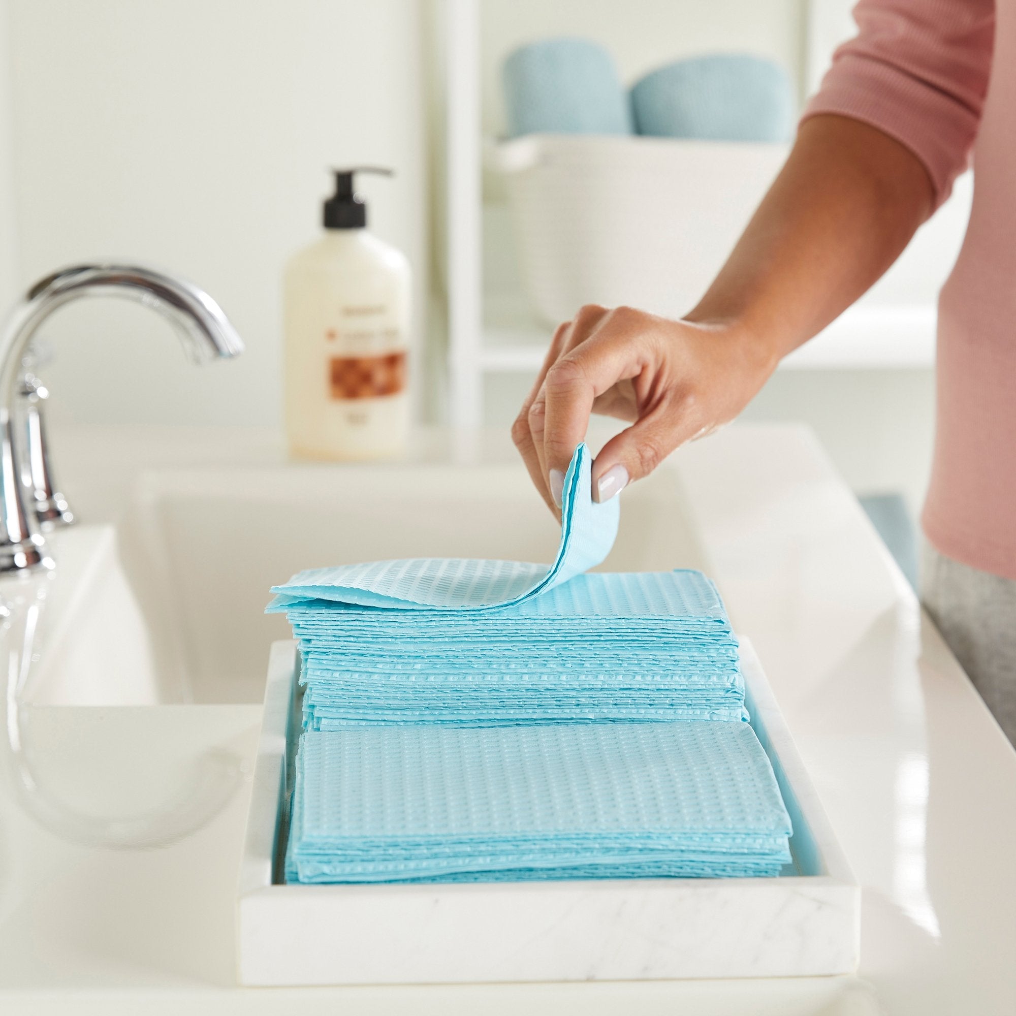 McKesson Nonsterile Blue Procedure Towels, 13 x 18 Inch 18-867