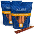ValueBull Bully Sticks for Large Dogs, Thick 12 Inch, 50 Count