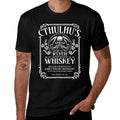 Cthulhu Whiskey Label, Funny Cosmic Horror Cthulhu  Summer-ready Fabric T-Shirt