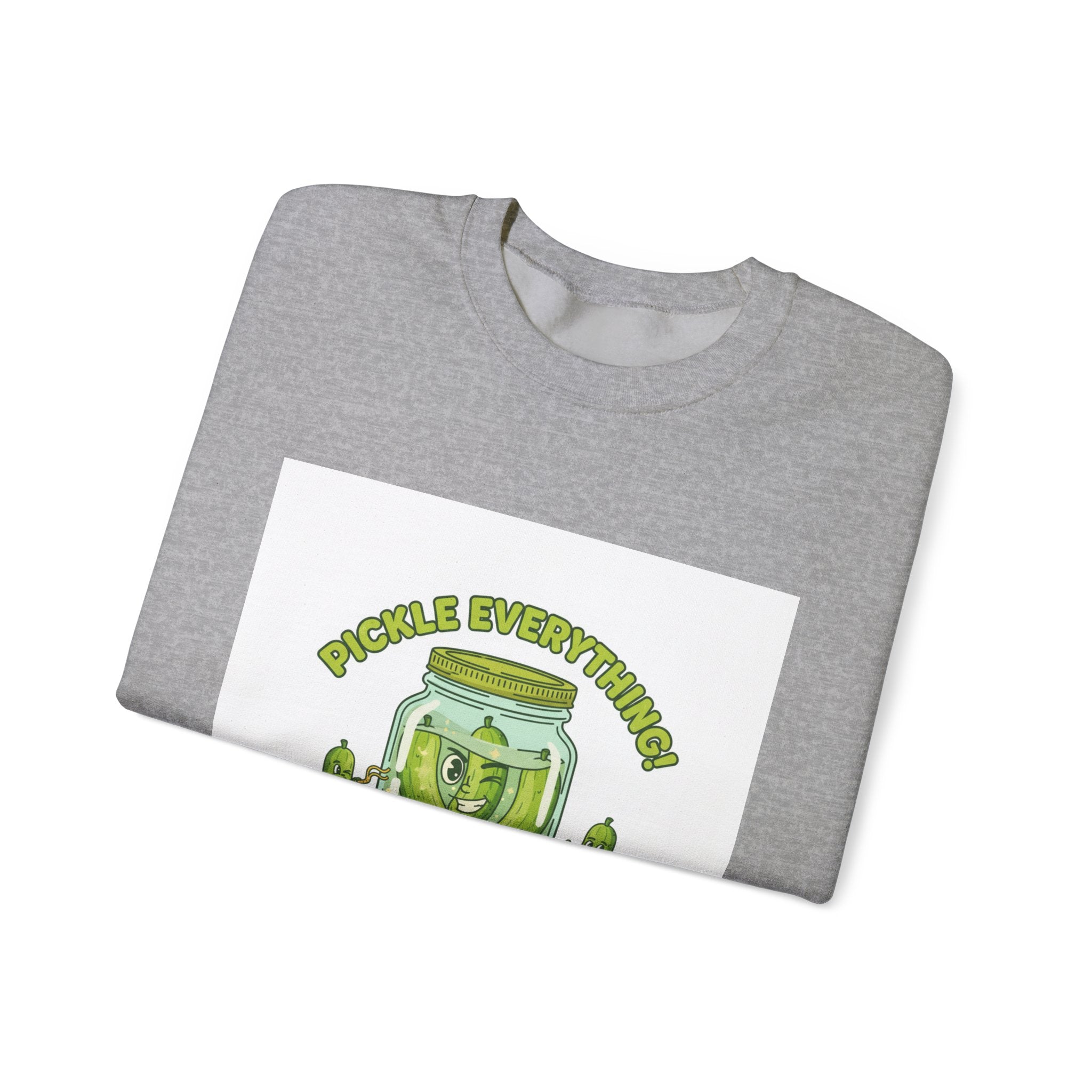 Pickle Everything jar crewneck | pickle lover sweatshirt, brine design