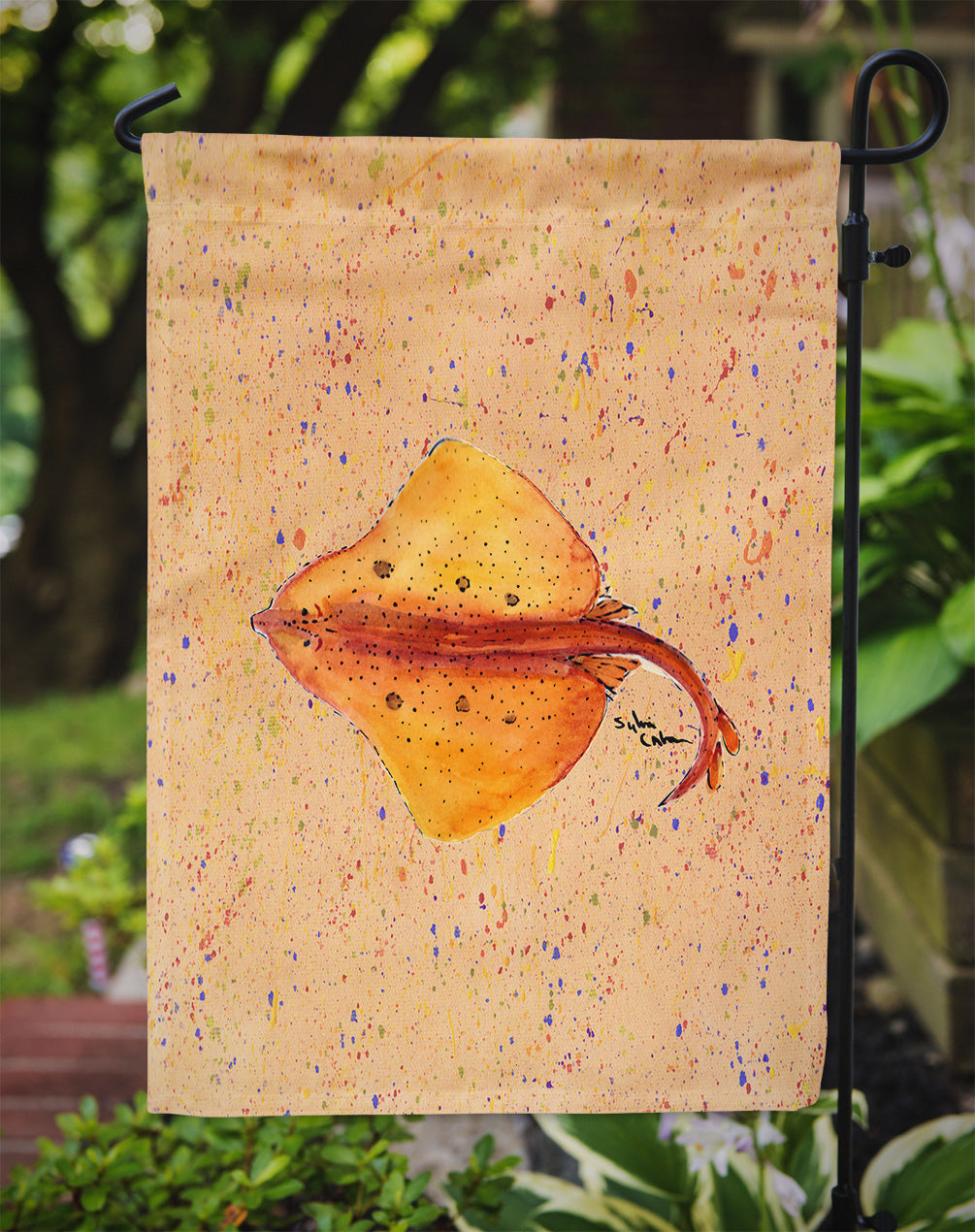 Stingray Stingray Garden Flag Mailbox Decorative Yard Banner Outside Patio Artwork for Flower Beds, Garden Size, Multicolor