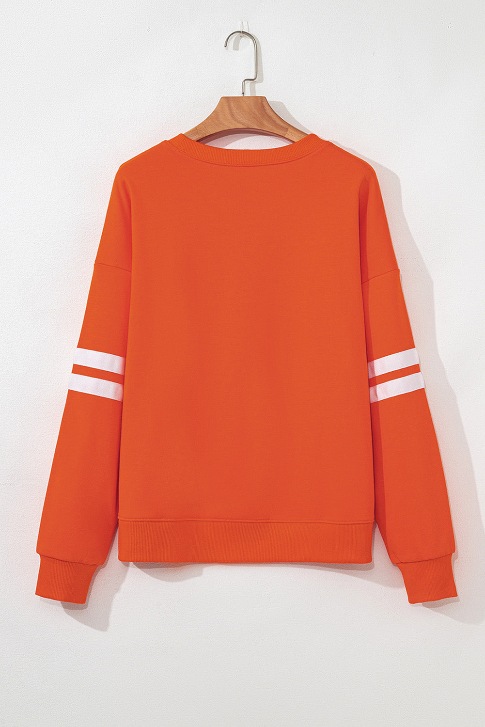 Orange PUMPKIN SPICE Heat Transfer Printing Graphic Casual Sweatshirt