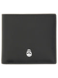 ALEXANDER MCQUEEN Men's Skull Motif Mini Leather Wallet