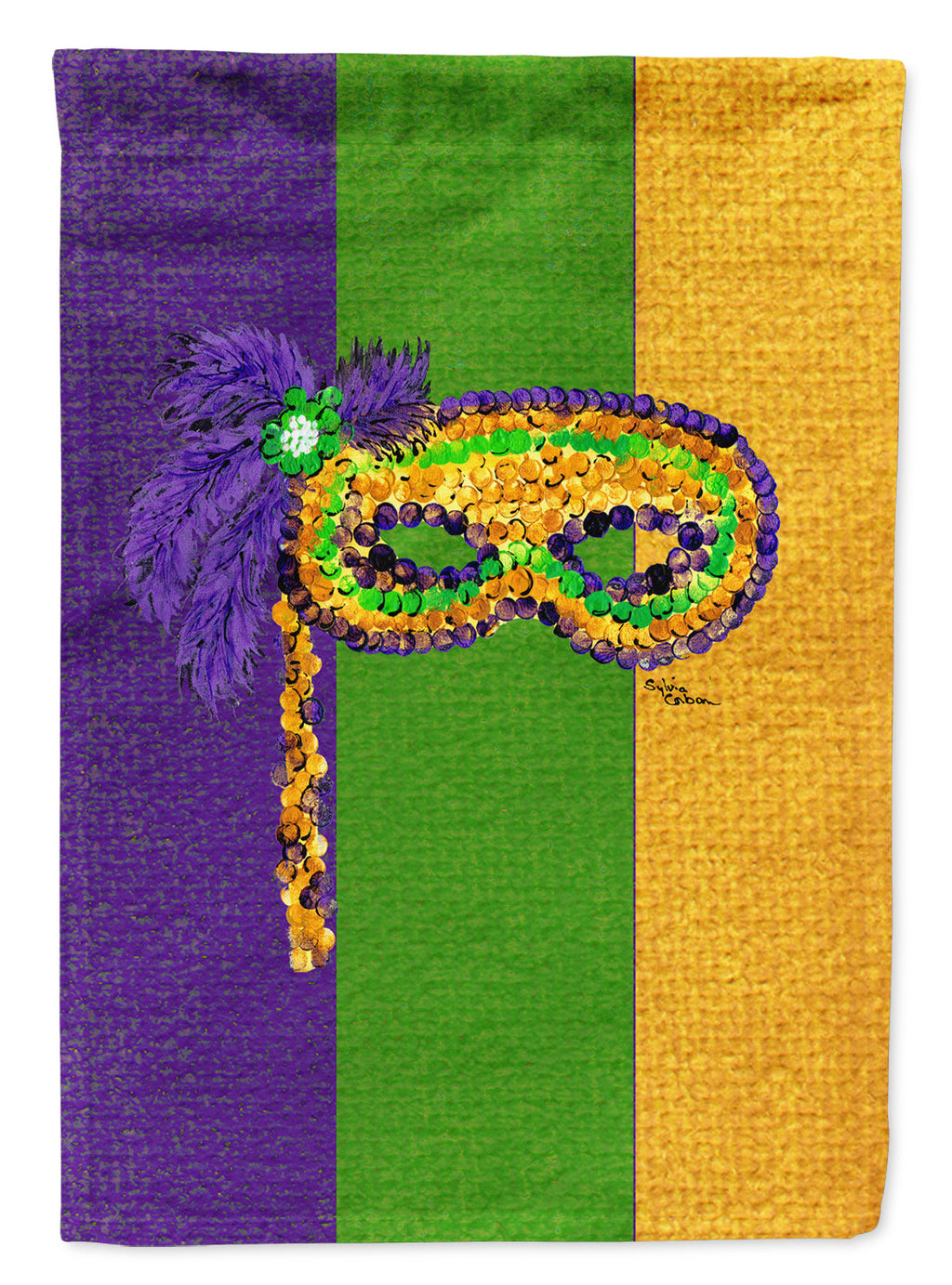 Mardi Gras Mask Garden Flag Mailbox Decorative Yard Banner Outside Patio Artwork for Flower Beds, Garden Size, Multicolor