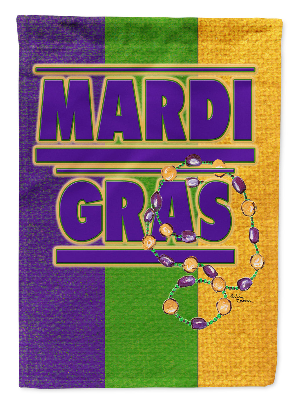 Mardi Gras Garden Flag Mailbox Decorative Yard Banner Outside Patio Artwork for Flower Beds, Garden Size, Multicolor