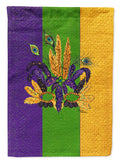 Mardi Gras Feathered Mask Garden Flag Mailbox Decorative Yard Banner Outside Patio Artwork for Flower Beds, Garden Size, Multicolor