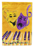 Mardi Gras Piano with Comedy and Tragedy Masks Garden Flag Mailbox Decorative Yard Banner Outside Patio Artwork for Flower Beds, Garden Size, Multicolor