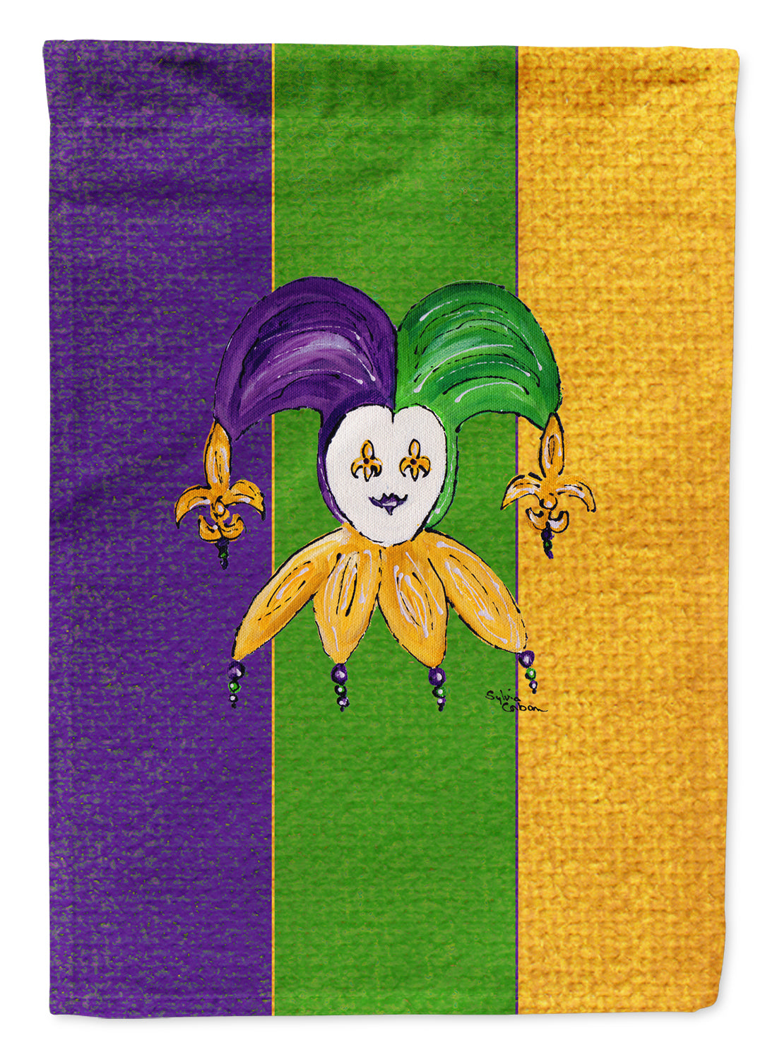 Jester Mardi Gras Garden Flag Mailbox Decorative Yard Banner Outside Patio Artwork for Flower Beds, Garden Size, Multicolor