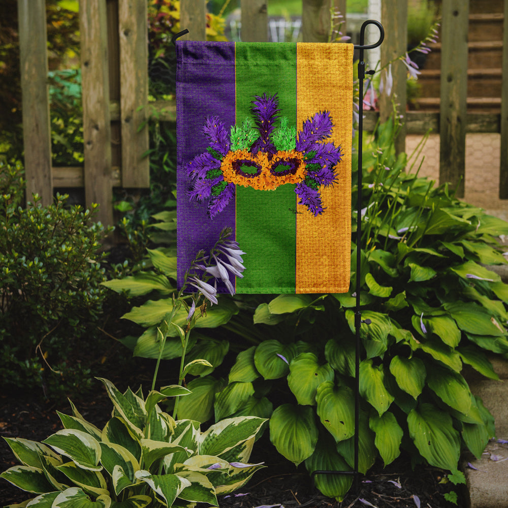 Mardi Gras with Feathers Garden Flag Mailbox Decorative Yard Banner Outside Patio Artwork for Flower Beds, Garden Size, Multicolor