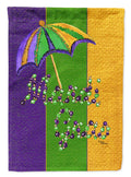 Mardi Gras Second line umbrella Garden Flag Mailbox Decorative Yard Banner Outside Patio Artwork for Flower Beds, Garden Size, Multicolor