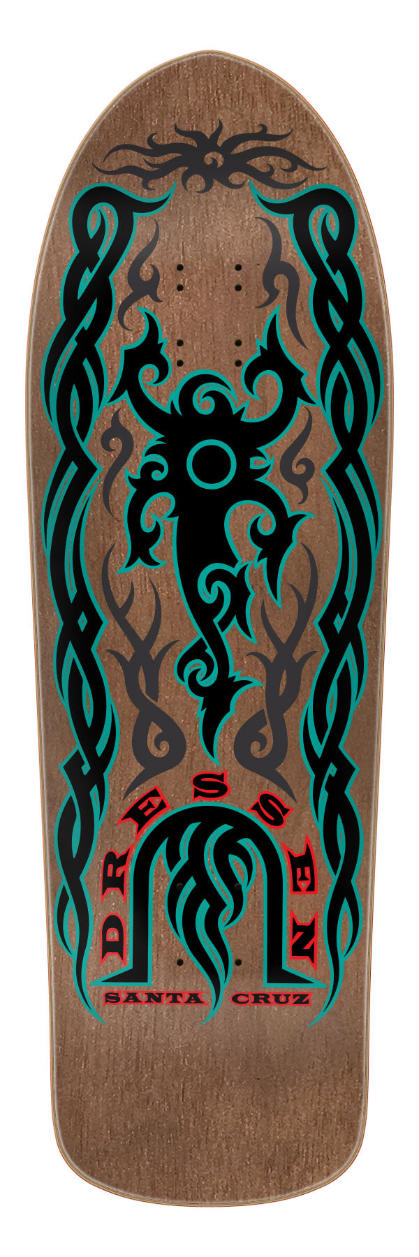 Santa Cruz Eric Dressen Tribal Brown Stain 9.9" Skateboard Deck