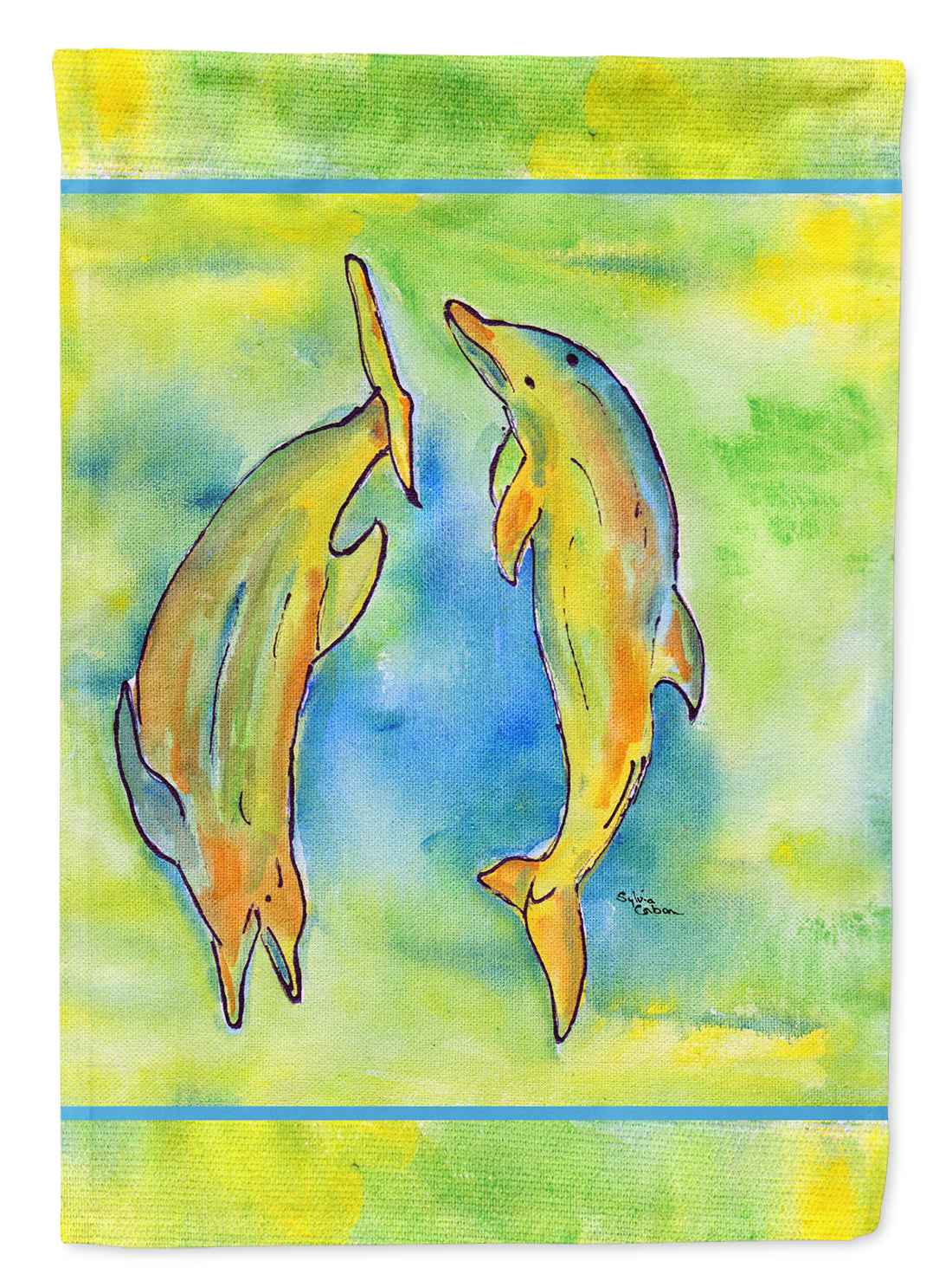 Dolphin Garden Flag Mailbox Decorative Yard Banner Outside Patio Artwork for Flower Beds, Garden Size, Multicolor