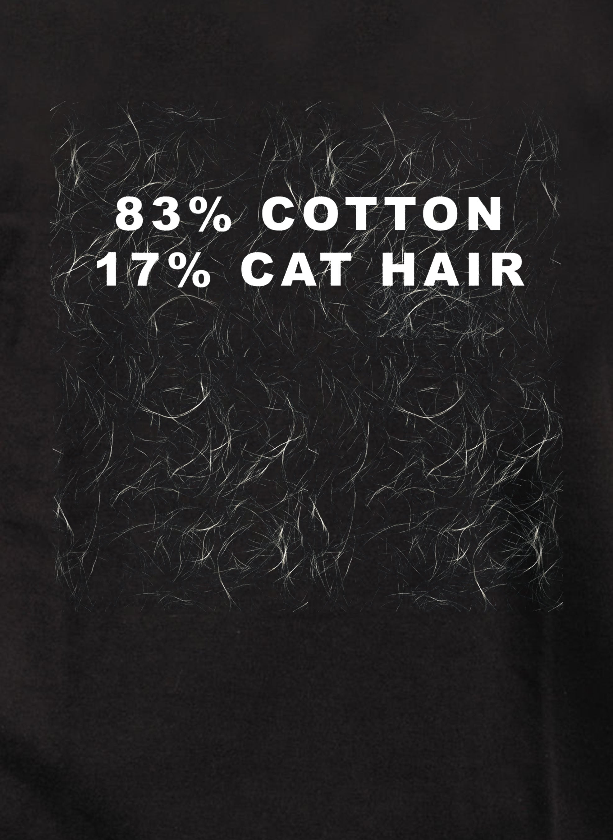83% Cotton 17% Cat Hair Kids T-Shirt