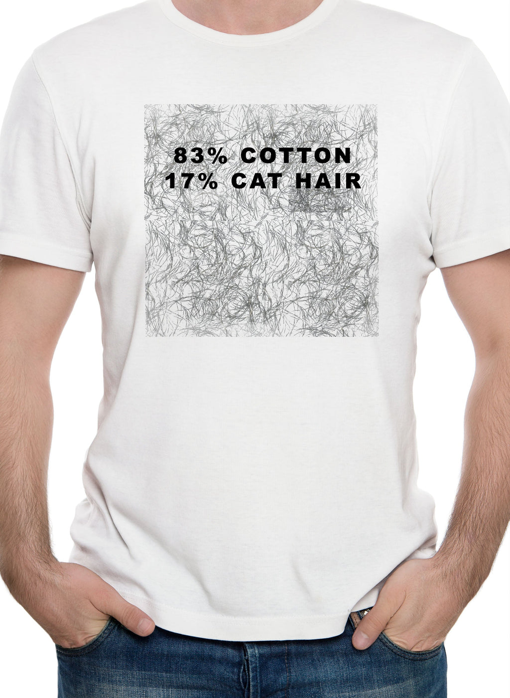 83% Cotton 17% Cat Hair T-Shirt
