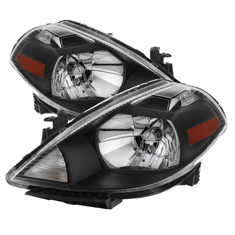 SPYDER Xtune Nissan Versa 07-12 Crystal Headlights Black HD-JH-NV07-AM-BK 9023613