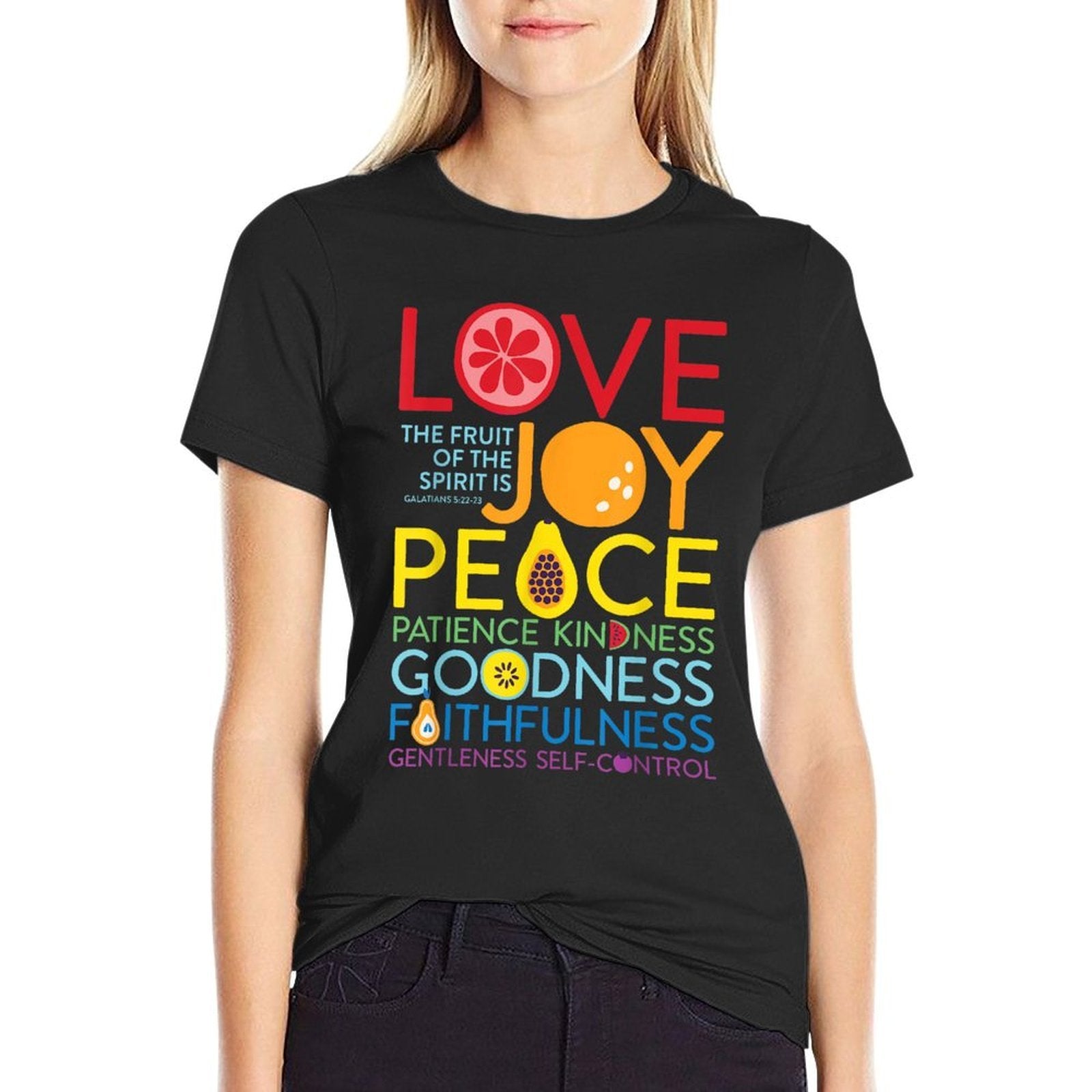 Fruit Of The Spirit Galatians 522 Inspirational Christian  Versatile T-Shirt