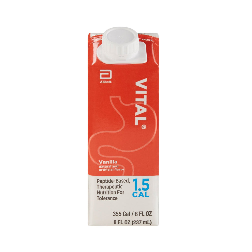 Vital® 1.5 Cal Vanilla Peptide-Based Therapeutic Nutrition for Tolerance, 8-oz. 64825