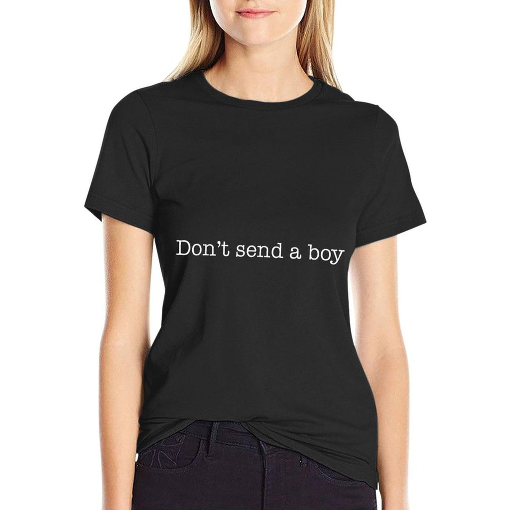 DonT Send A Boy Funny Euchre Card Game  Relaxed-fit T-Shirt