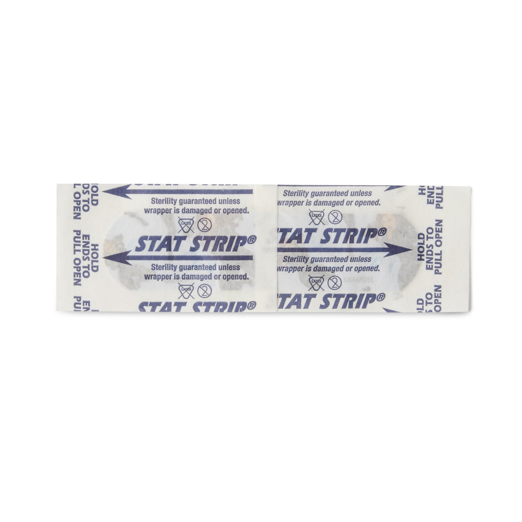 American® White Cross Stat Strip® Avengers Adhesive Strip, ¾ x 3 Inch 1087937