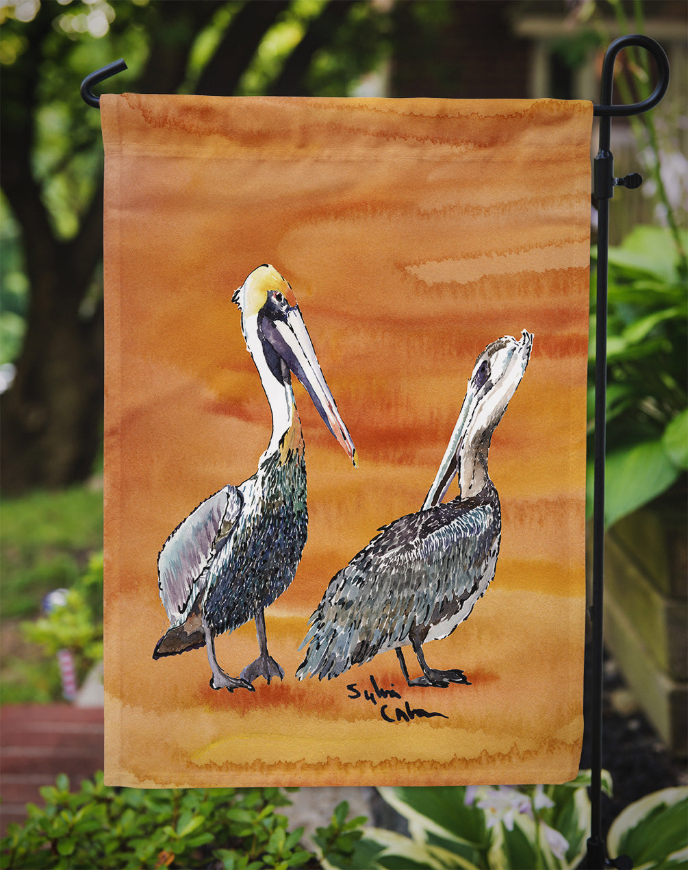 Pelican Garden Flag Mailbox Decorative Yard Banner Outside Patio Artwork for Flower Beds, Garden Size, Multicolor