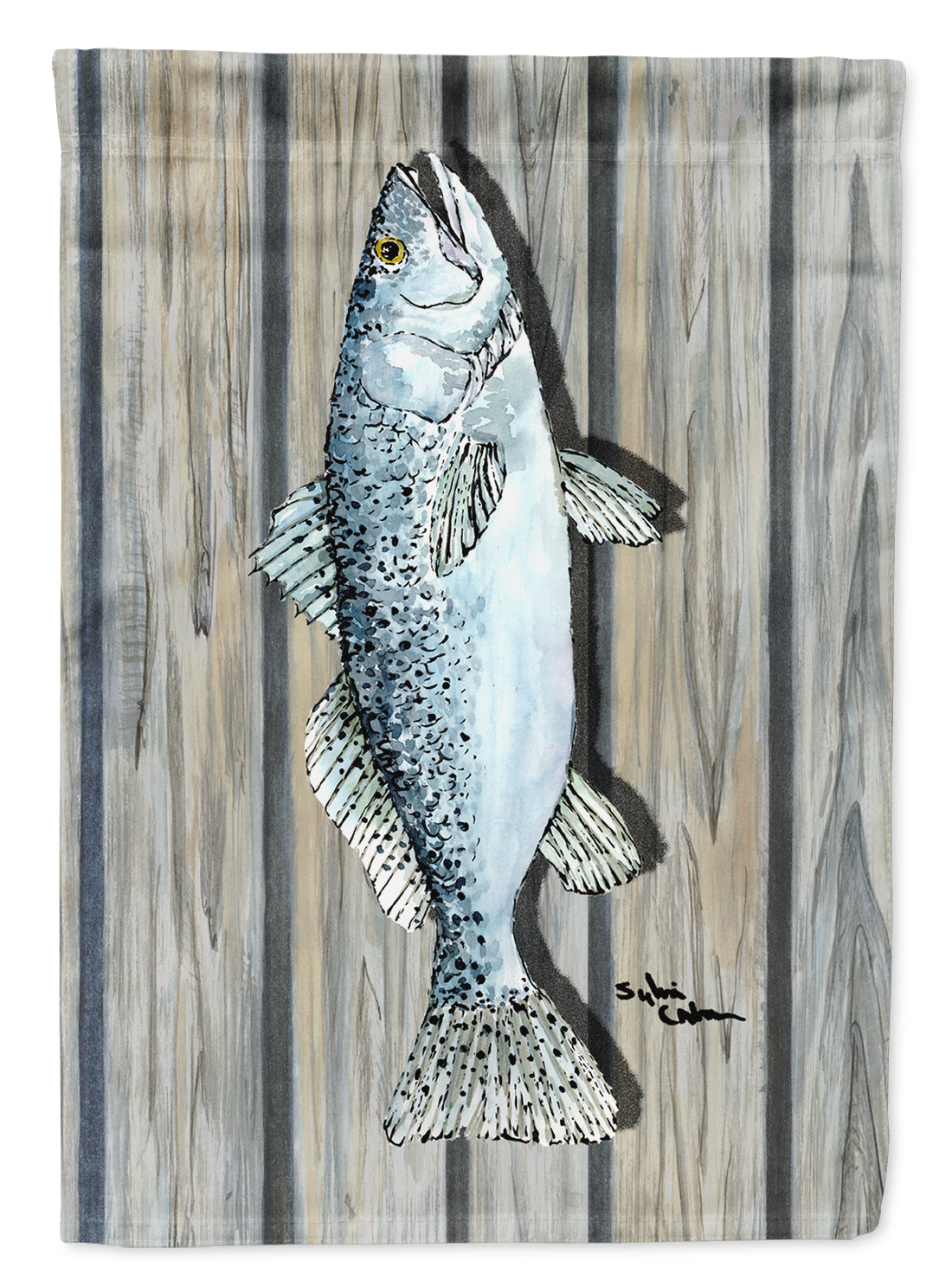 Fish Trout Garden Flag Mailbox Decorative Yard Banner Outside Patio Artwork for Flower Beds, Garden Size, Multicolor