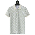 Dior Geometric Green T-Shirt With Collar