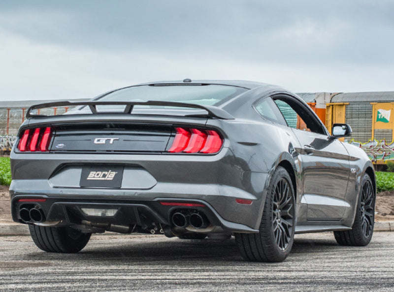 Borla 18-20 Ford Mustang GT 5.0L AT/MT ECE Approved Cat-Back Exhaust w/ Active Valve 1014046BC