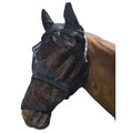 TOUGH1 COMFORT MESH FLY MASK WITH MESH NOSE-BLACK