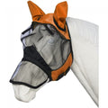 TOUGH1 COMFORT MESH FLY MASK WITH MESH NOSE-ORANGE