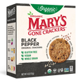 Mary's Gone Crackers Black Pepper Seed Crackers - Case of 6 Boxes (4 oz Each) Organic Gluten-Free