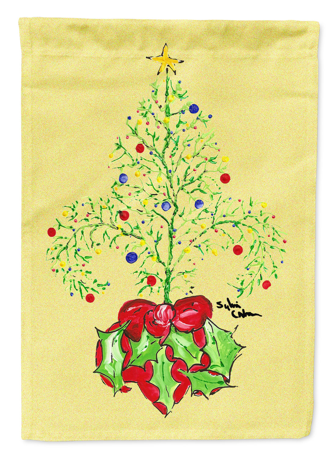 Christmas Tree Fleur de lis Garden Flag Mailbox Decorative Yard Banner Outside Patio Artwork for Flower Beds, Garden Size, Multicolor