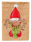 Christmas Reindeer Fleur de lis Garden Flag Mailbox Decorative Yard Banner Outside Patio Artwork for Flower Beds, Garden Size, Multicolor