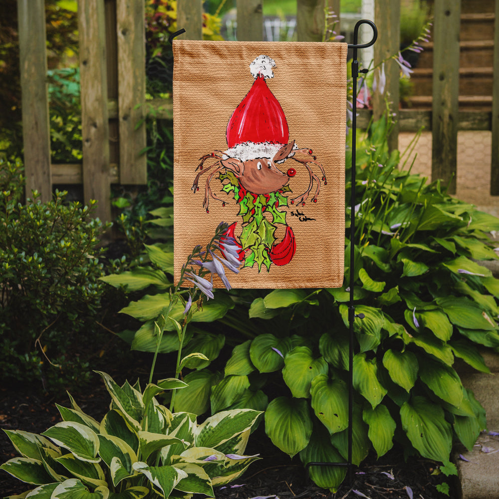 Christmas Reindeer Fleur de lis Garden Flag Mailbox Decorative Yard Banner Outside Patio Artwork for Flower Beds, Garden Size, Multicolor